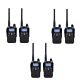 Kit de 6 stations radio portables PNI DMR R45, numériques et analogiques, 446 MHz, 16 canaux numériques et 99 canaux analogiques, fonctions