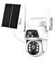 Caméra de vidéosurveillance PNI IP794S double objectif 2MP + 2MP, panneau solaire 5,5W