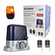 Kit automatisme portail PNI AP800D, moteur, photocellules, télécommande, lampe, portail coulissant 230V, 1100 N et 800KG