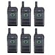 Kit de 6 stations radio portables PNI PMR R10 PRO, 446MHz, 0,5W, 16 canaux programmables, 16 PMR et 50 tonalités CTCSS et 104 DCS