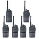 Kit de 6 stations radio portables PNI PMR R15 0,5W, 16 canaux programmables, 16 PMR et tonalités 50 CTCSS et 104 DCS, ASQ, TOT, m