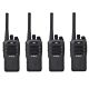 Kit de 4 stations radio portables PNI PMR R17 446MHz, 0,5W, 16 canaux PMR et 50 tonalités CTCSS et 104 DCS, programmables, Li-Ion