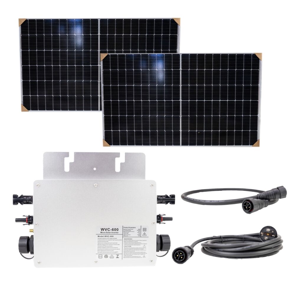 Kit solaire photovoltaïque PNI Green House M600 avec micro-onduleur et 2  panneaux solaires de 375W