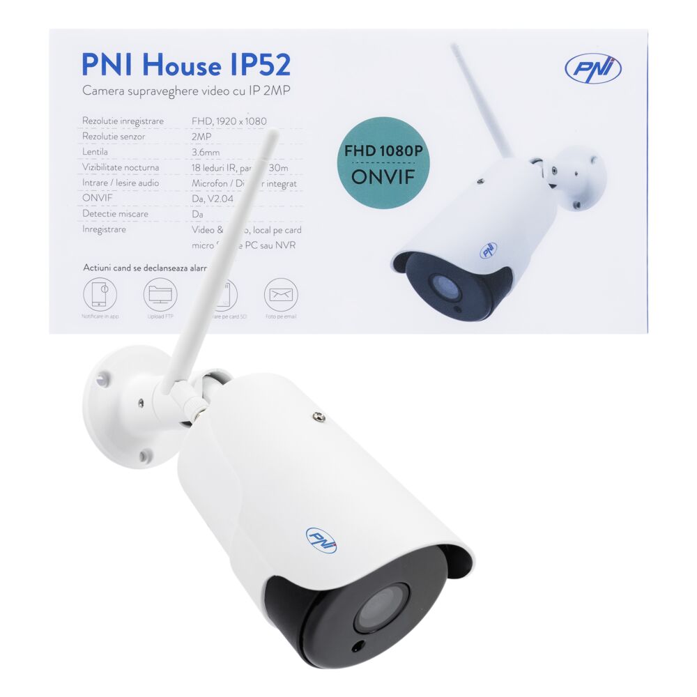 Caméra de surveillance IP extérieur/intérieur WiFi autonome sur