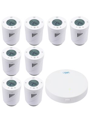 Kit Wifi 8 pièces tête thermostatique intelligente