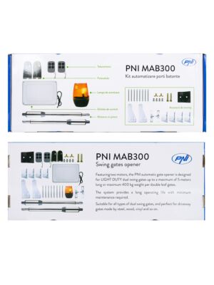 Kit d'automatisation pour portail battant PNI MAB300