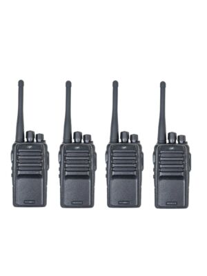 Kit de 4 stations radio portables PNI PMR R15 0,5W, 16 canaux programmables, 16 PMR et tonalités 50 CTCSS et 104 DCS, ASQ, TOT, m