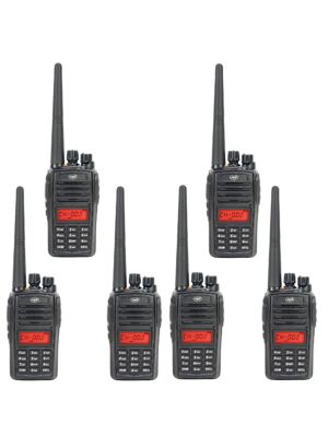 Kit de 6 stations radio portables PNI PMR R18, 446MHz, 0,5W, 128 canaux, 16 PMR et 50 tonalités CTCSS et 104 DCS, radio FM, prog