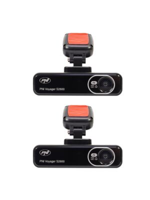 Paquet de 2 pièces caméra de voiture DVR WiFi PNI Voyager S2600