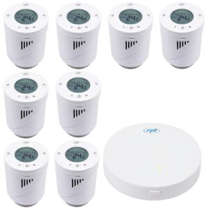 Kit Wifi 8 pièces tête thermostatique intelligente