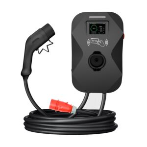 Borne de recharge PNI KW11 16A 11KW pour voitures électriques 380V - 440V triphasé, connecteur Type 2