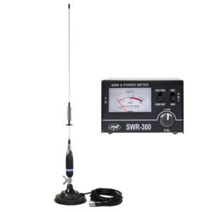 Antenne CB PNI S75 avec aimant et réflectomètre pour mesure SWR